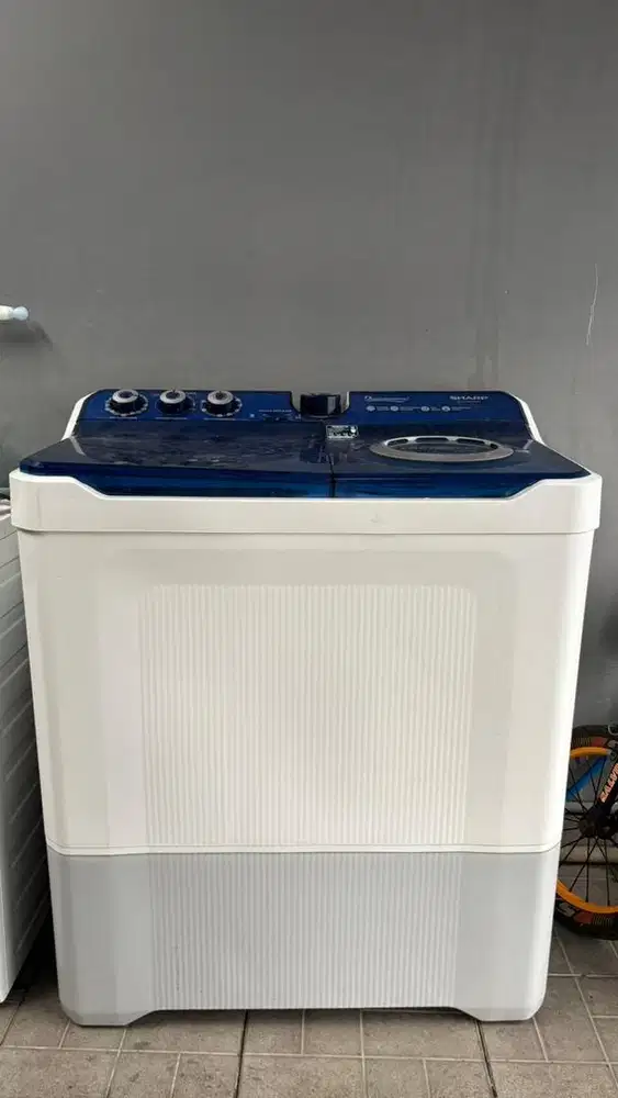 Mesin Cuci 2 Tabung 14kg Sharp ES-T1490WA-BL