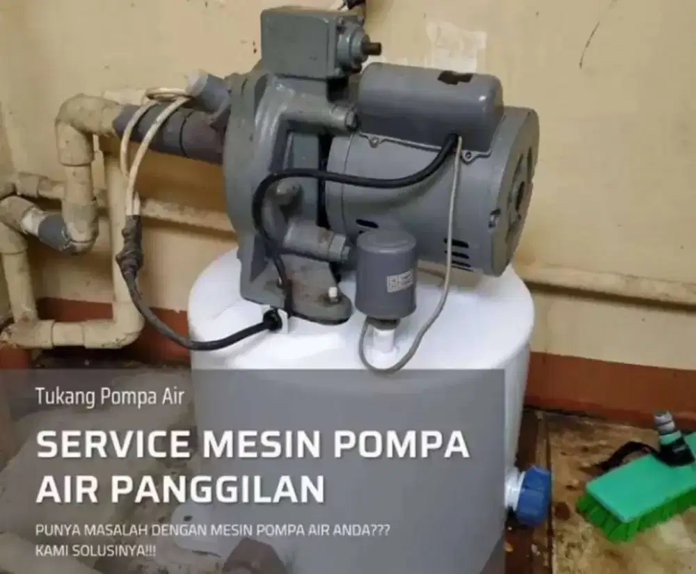 Service servis pompa air sedot wc tukang saluran mampet sumur bor gali