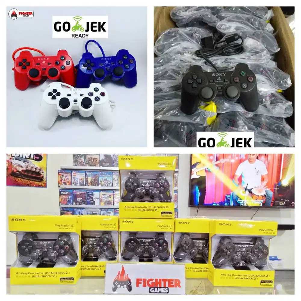 Stik PS2 Ori Stick PS 2 Joystick PlayStation2 Controller Dualshock2