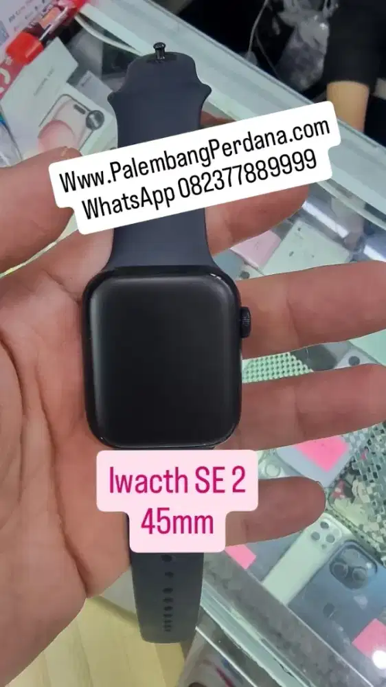 IWATCH se 2 45mm black mulus lengkap