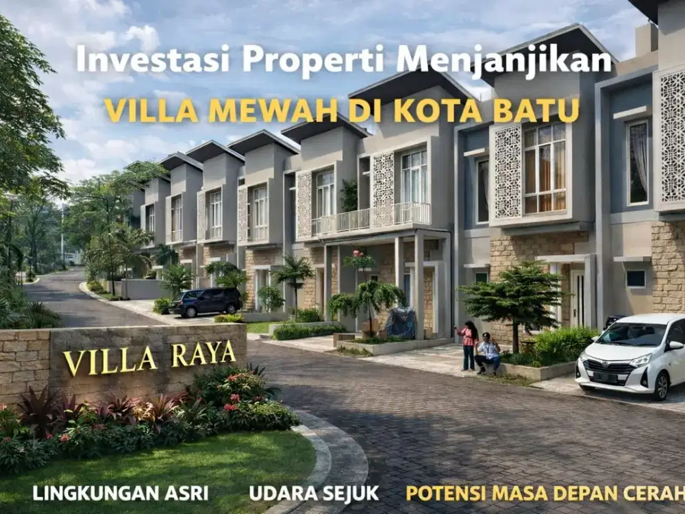 DIJUAL VILLA DI KOTA BATU – LOKASI STRATEGIS DEKAT WISATA