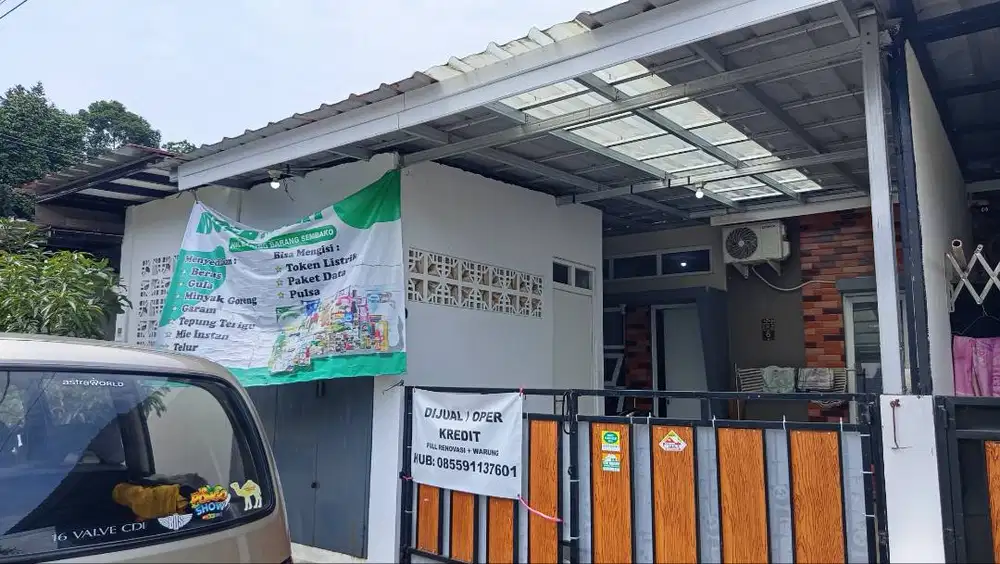 Jual Rumah Oper Kredit Full Renov + Warung Bekasi Timur Regensi