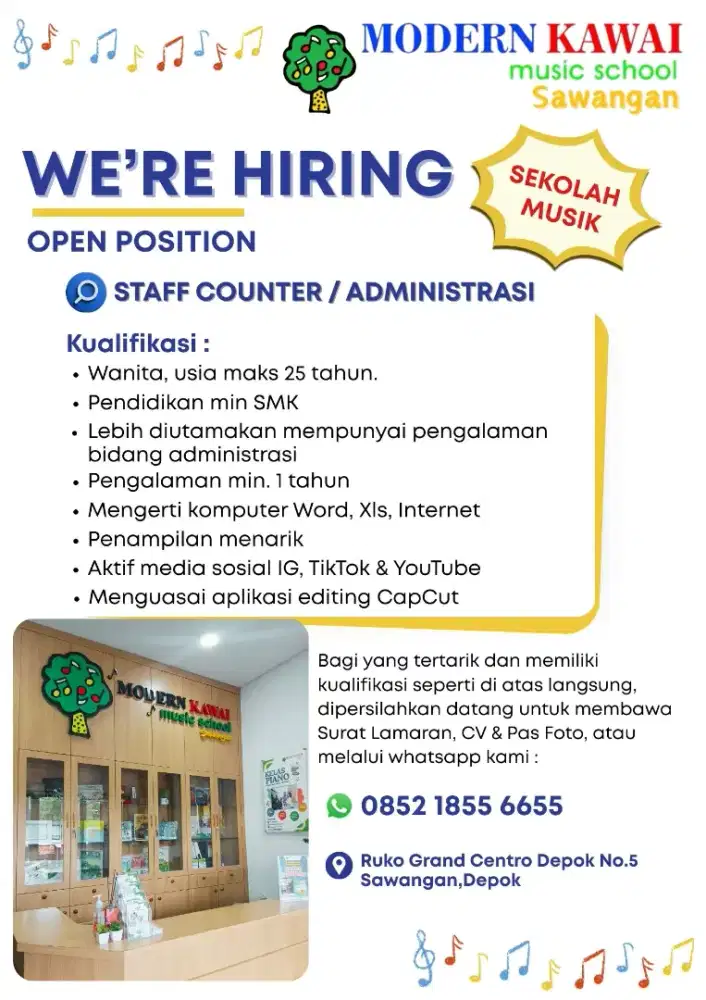 Staff Counter/Administrasi