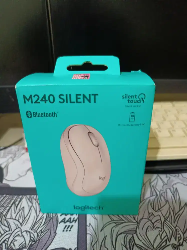 Logitech Mouse Bluetooth M240 Silent Pink