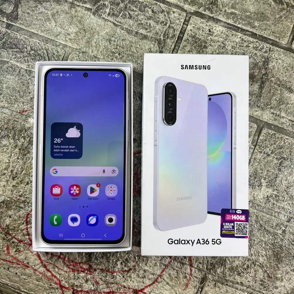 Samsung galaxy A36 5G Ram 8/256 GB Lengkap mulus