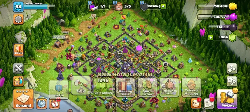 Akun coc TH 16 no max