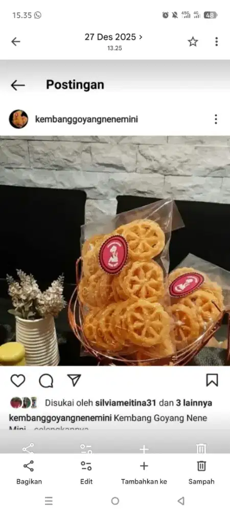 Kembang Goyang Wijen