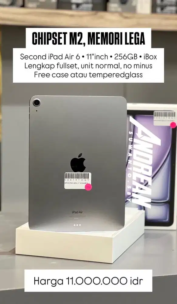 Second Ipad Air 6 256GB 11 Inch Wifi iBox