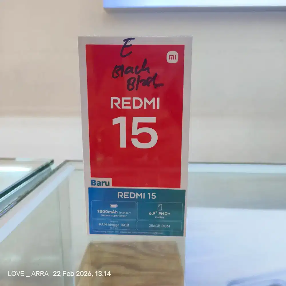 Redmi 15 8/256gb garansi resmi