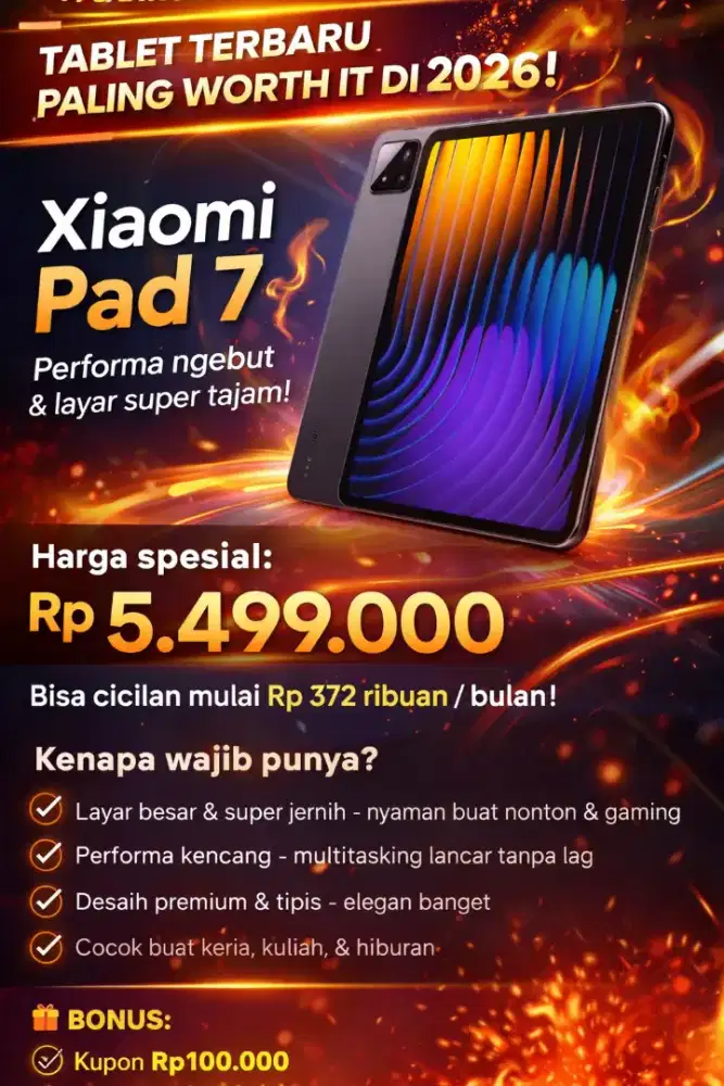 XIAMOI PAD 7 NEW GARANSI RESMI