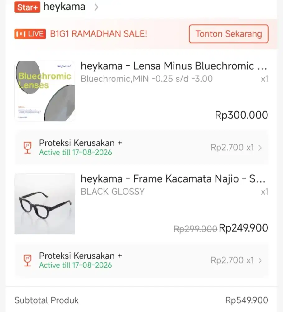 Kacamata bluechromic by kama