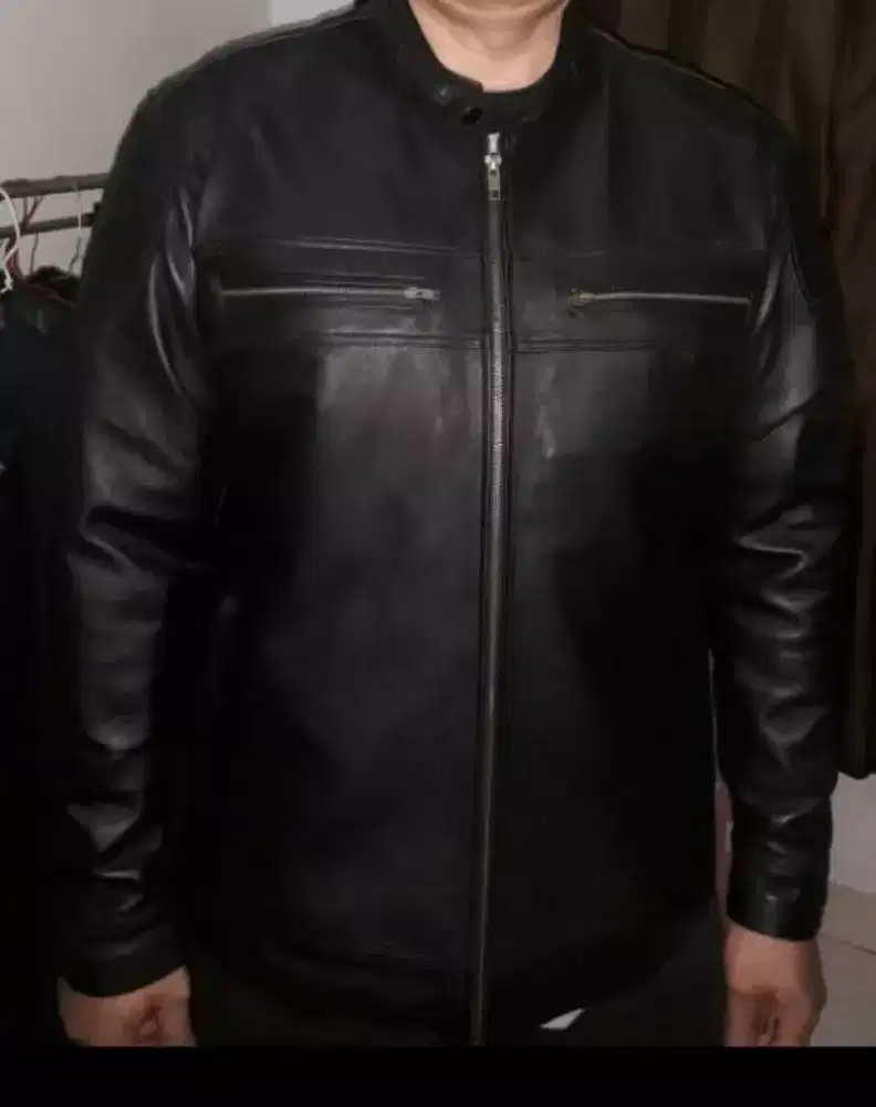 Jaket Tracker / Motoran Kulit Domba Asli