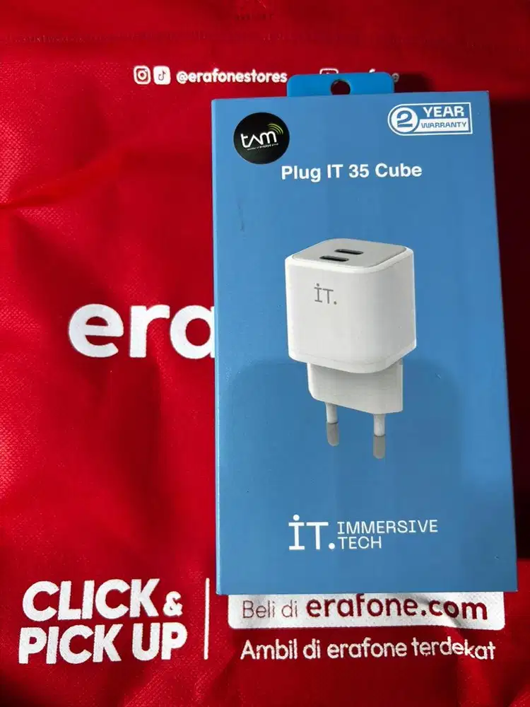 Kepala charger/adaptor IT 35 Watt dual port