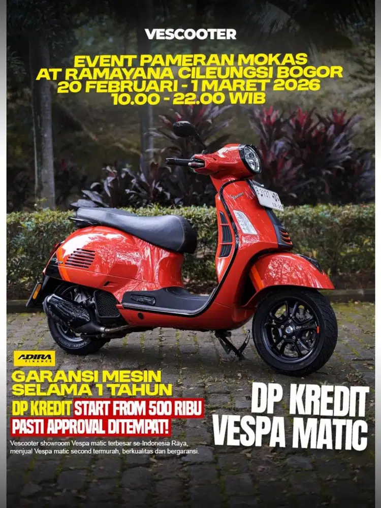 PIAGGIO VESPA GTS SUPER SPORT TAHUN 2023 MURAH BISA KREDIT