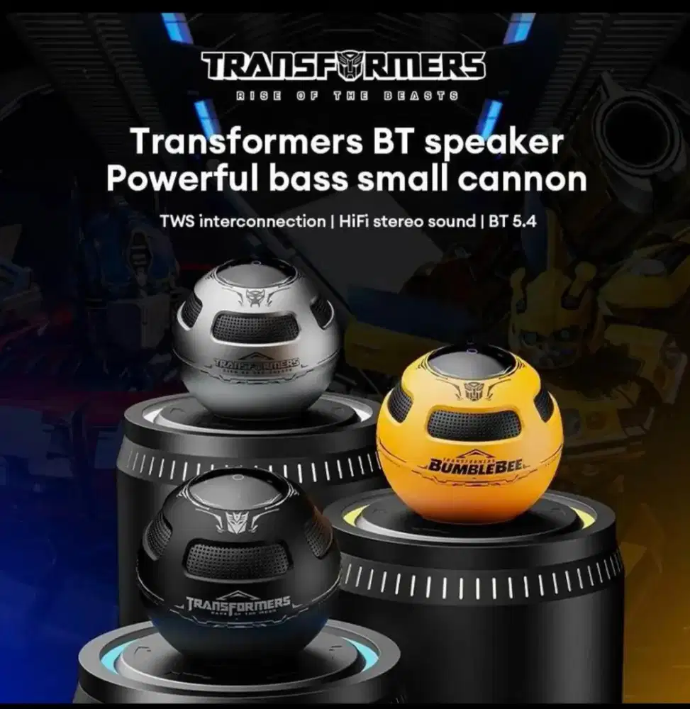 SPEAKER BLUETOOTH 5.4 OFFICIAL TRANSFORMERS BERGARANSI