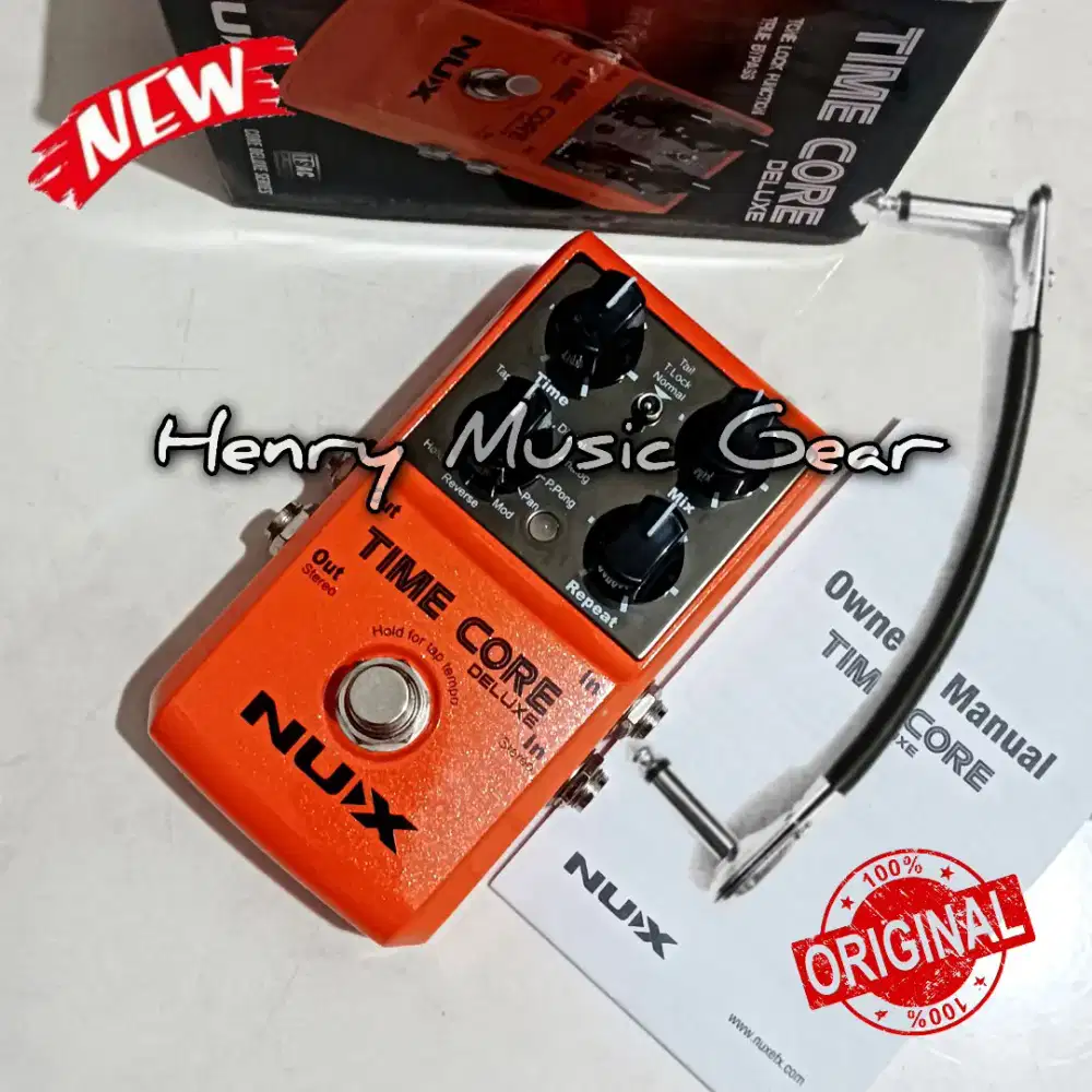 Nux Time Core Deluxe Stereo Multi Delay Effects For Guitar NEW