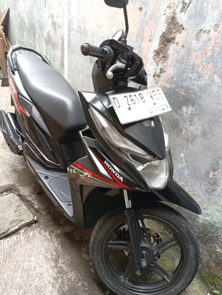 Honda Beat CBS 2018, Hitam, SS Lengkap, Siap Pakai