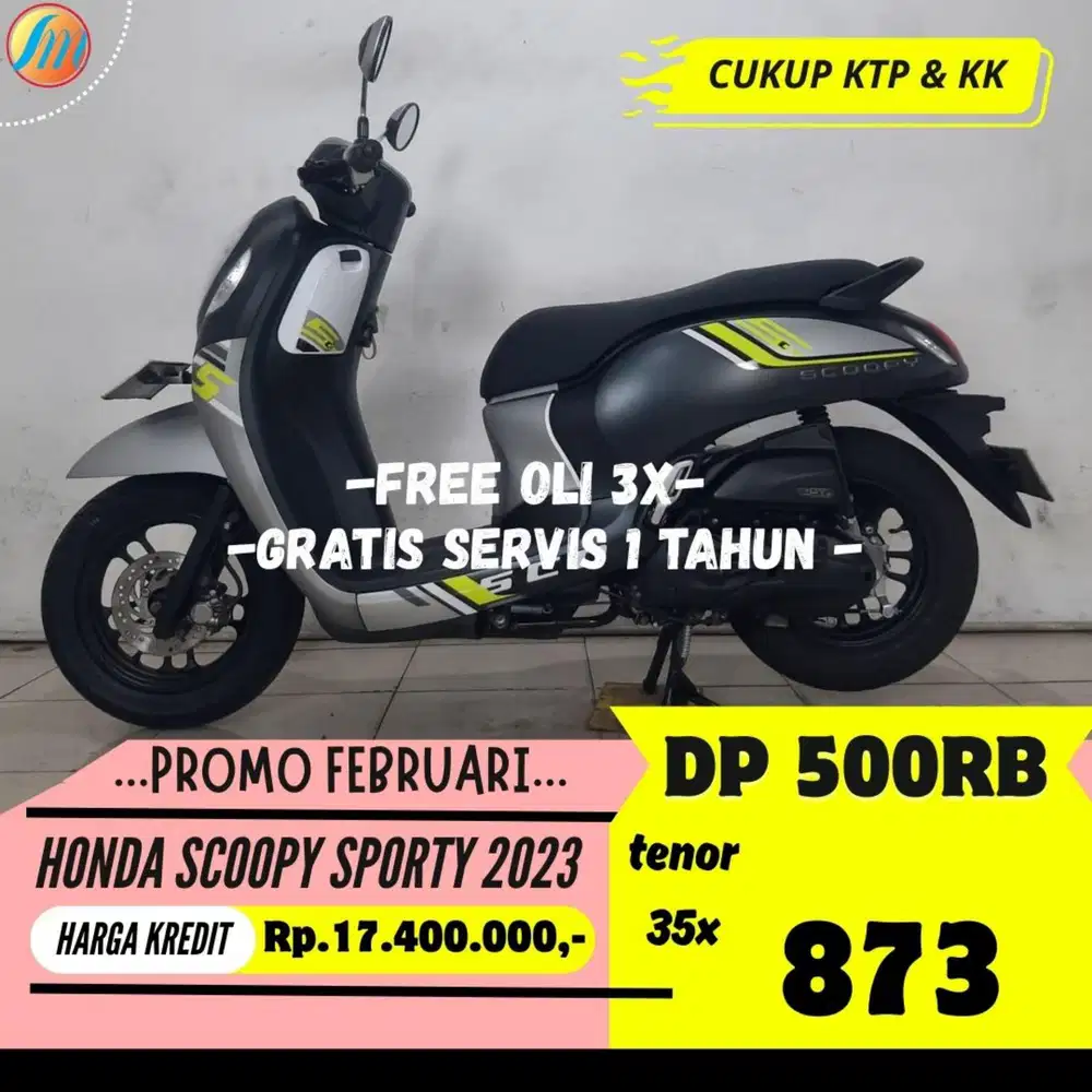 HONDA SCOOPY SPORTY 2023 DP HANYA 500RIBU ANGSURAN SANGAT TERJANGKAU
