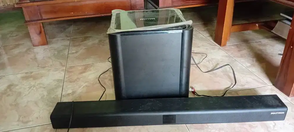soundbar & box bass tv polytron