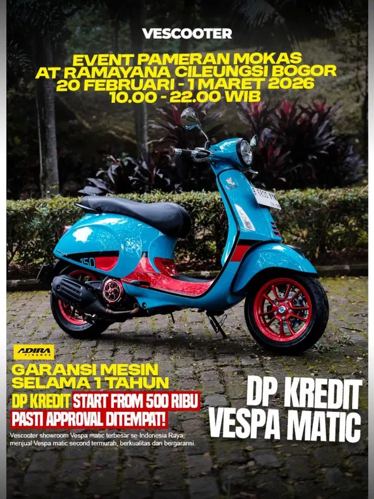 PIAGGIO VESPA PRIMAVERA VIBE 2023 MURAH BISA KREDIT