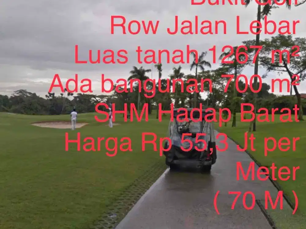 Jual kavling Pondok Indah Lokasi Premium View Bukit Golf Jual Tanah Kavling plus Rumah Kayu nyaman Adem