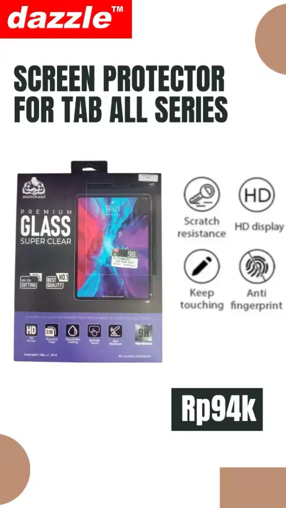 Screen protector for ipad