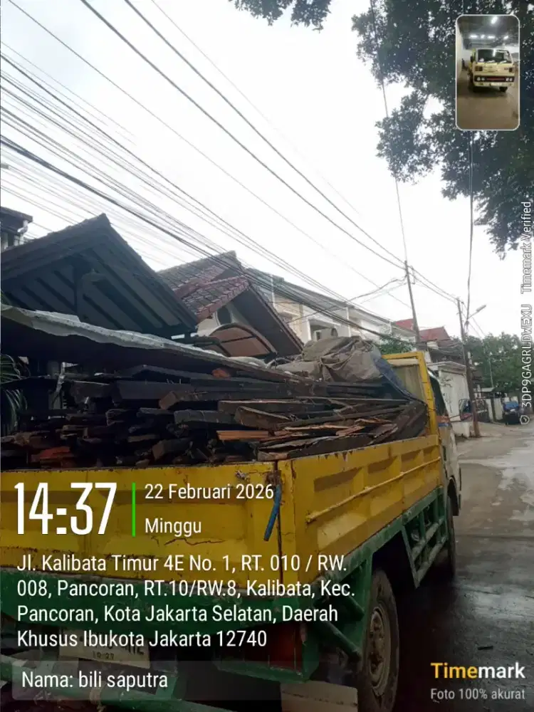 Jasa angkut puing dan pengurugan