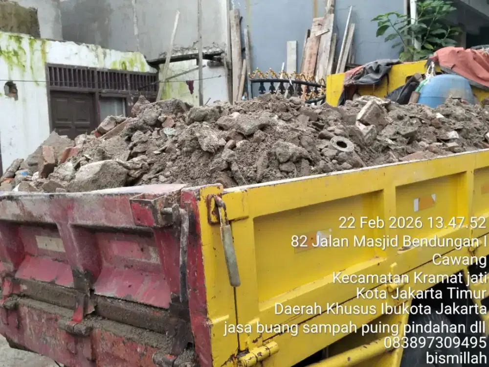 Jasa buang puing dan pengurugan