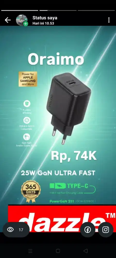 Tc oraimo ocw 5251ecc gan 25 w