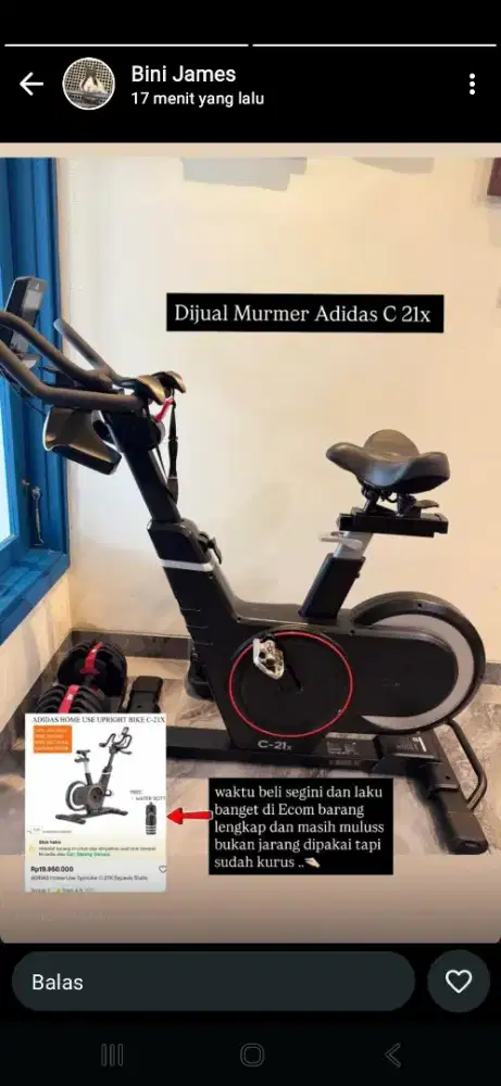 Di jual sepeda olah raga