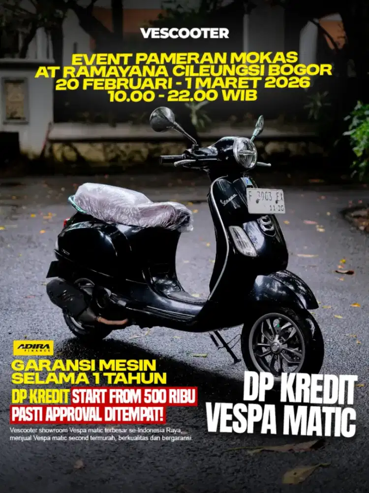PIAGGIO VESPA LX 125 IGET FACELIFT 2020 MURAH BISA KREDIT