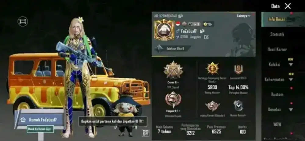 JUAL BELI AKUN PUBG MOBILEE