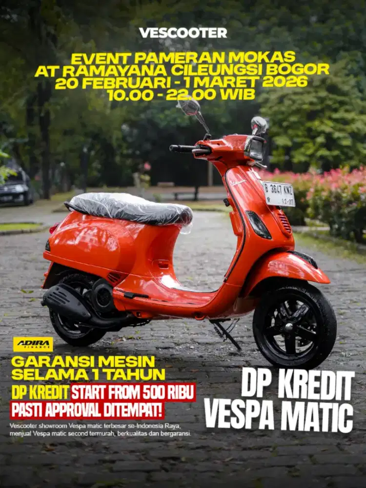 PIAGGIO VESPA S 150 3VIE 2013 MURAH BERGARANSI