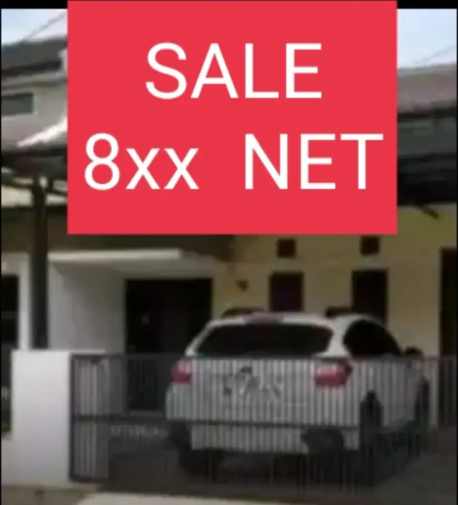 8xx NET Februari  RUMAH SHM 165m2 BLOK A Taman Kopo Katapang - SOREANG