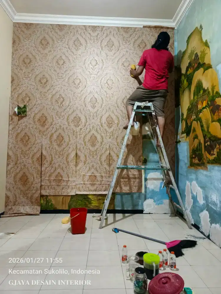 [MURAH] WALLPAPER DINDING & GORDEN TIRAI ROLL