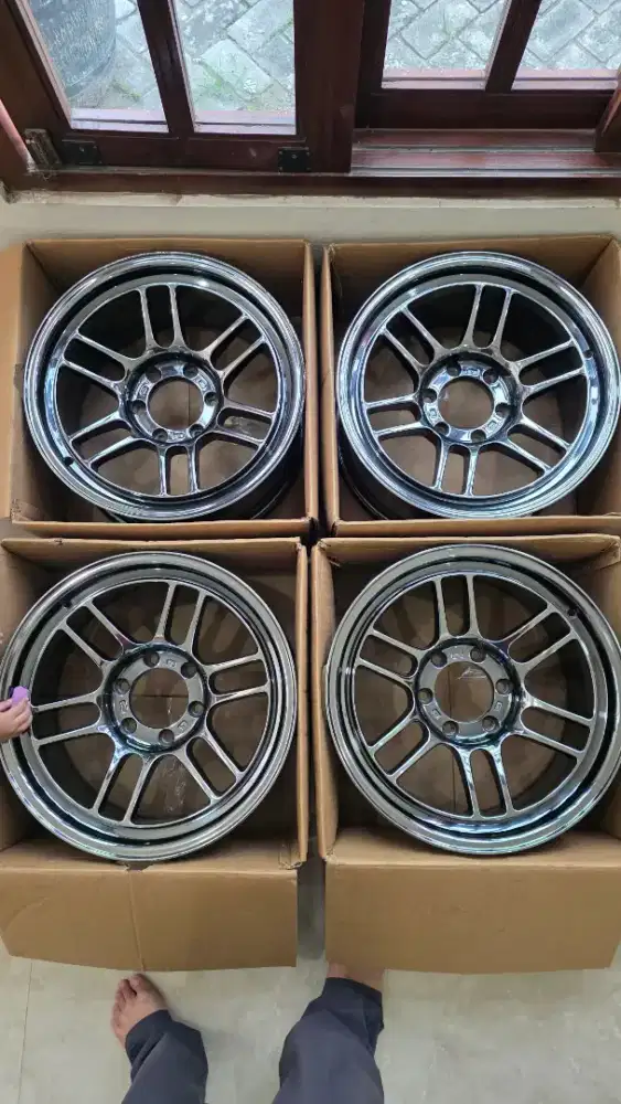 Velg RPT BLACK CHROME R18 6X139 JF luxury (buat pajero,fortuner)