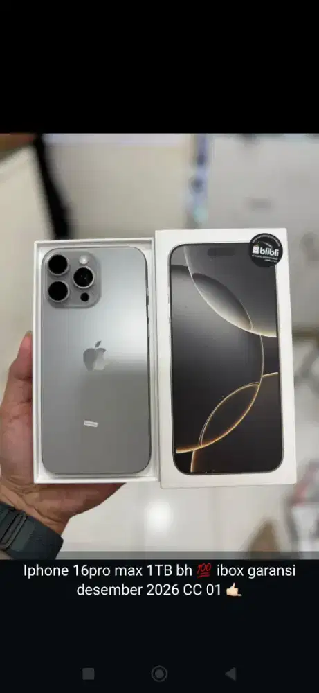 iPhone 16 Pro max 1TB resmi