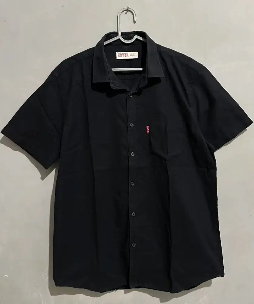 Kemeja Hitam Edwin Original