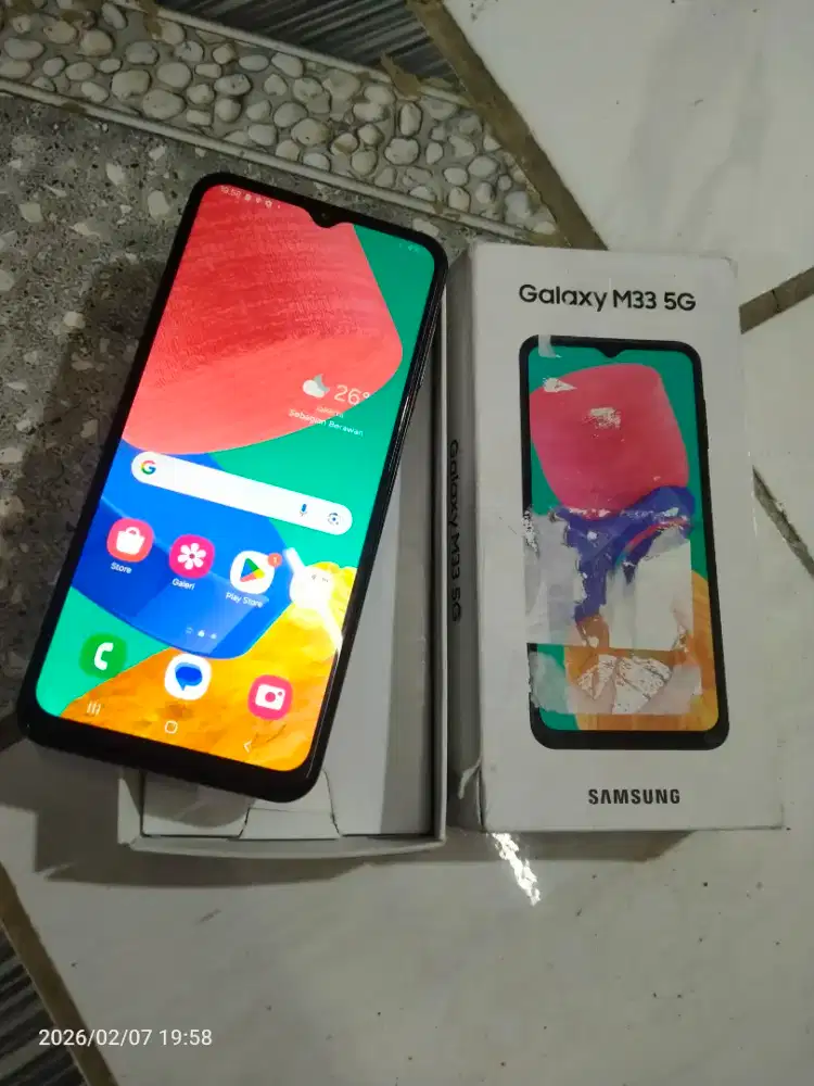 Samsung m33 ram 8/128 fulset nominus