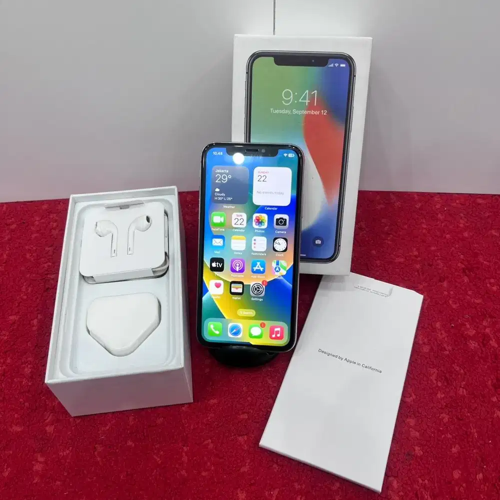 Iphone X 64 GB Silver Sinyal allop