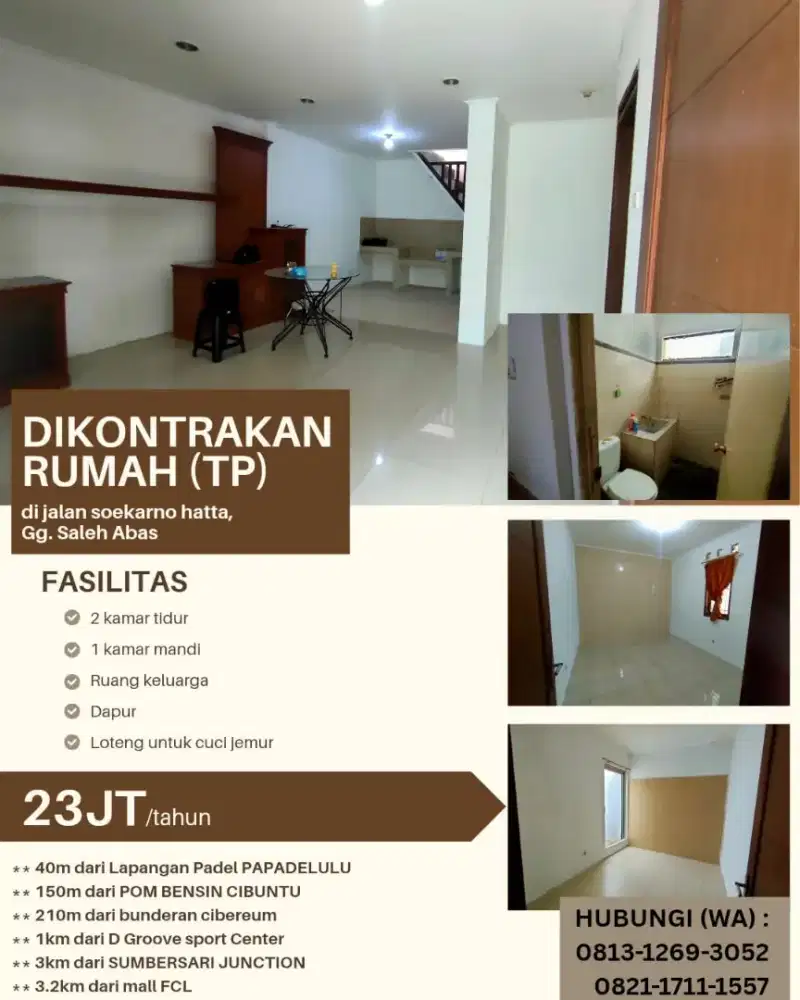 Kontrakan Rumah Lokasi Strategis