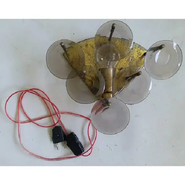 Vintage design Italiaan Vistosi lampu dinding dari kristal facet perse