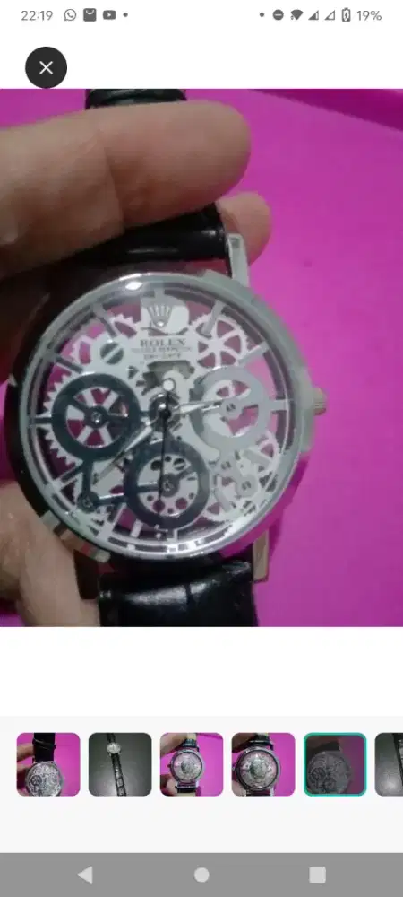 Jam Rolex transparant