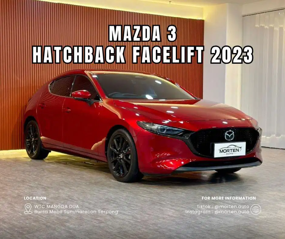 Mazda 3 Hatchback Facelift 2023 Odo 18 Ribu Record Antik Bergaransi