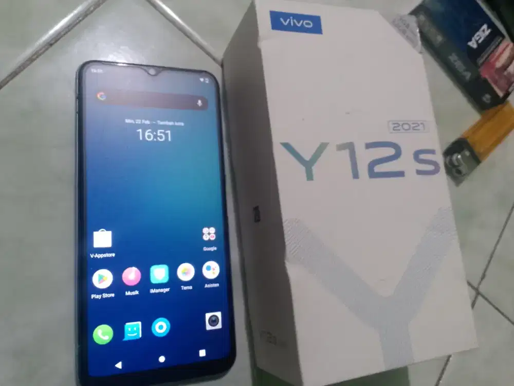 Vivo y12s 3/32 tanpa charger