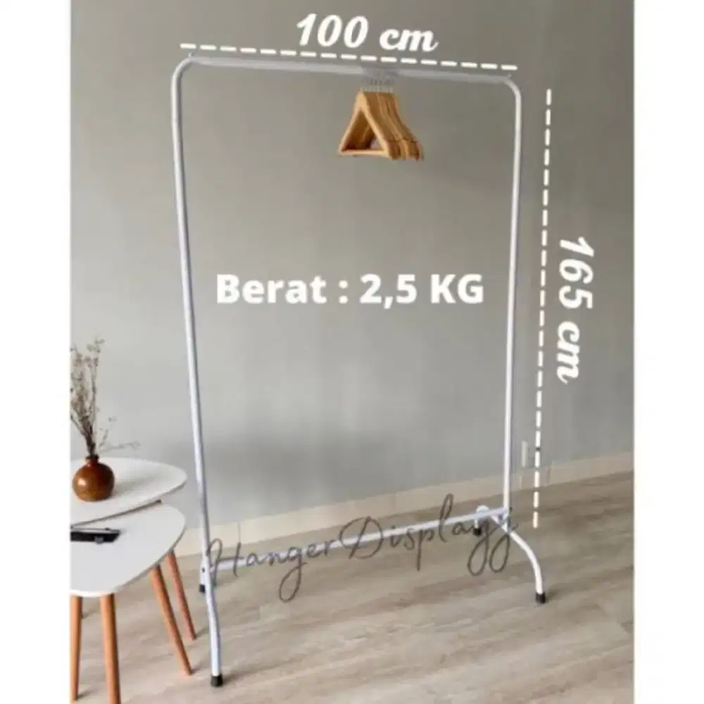 Gawang Oval Putih Usaha Baju