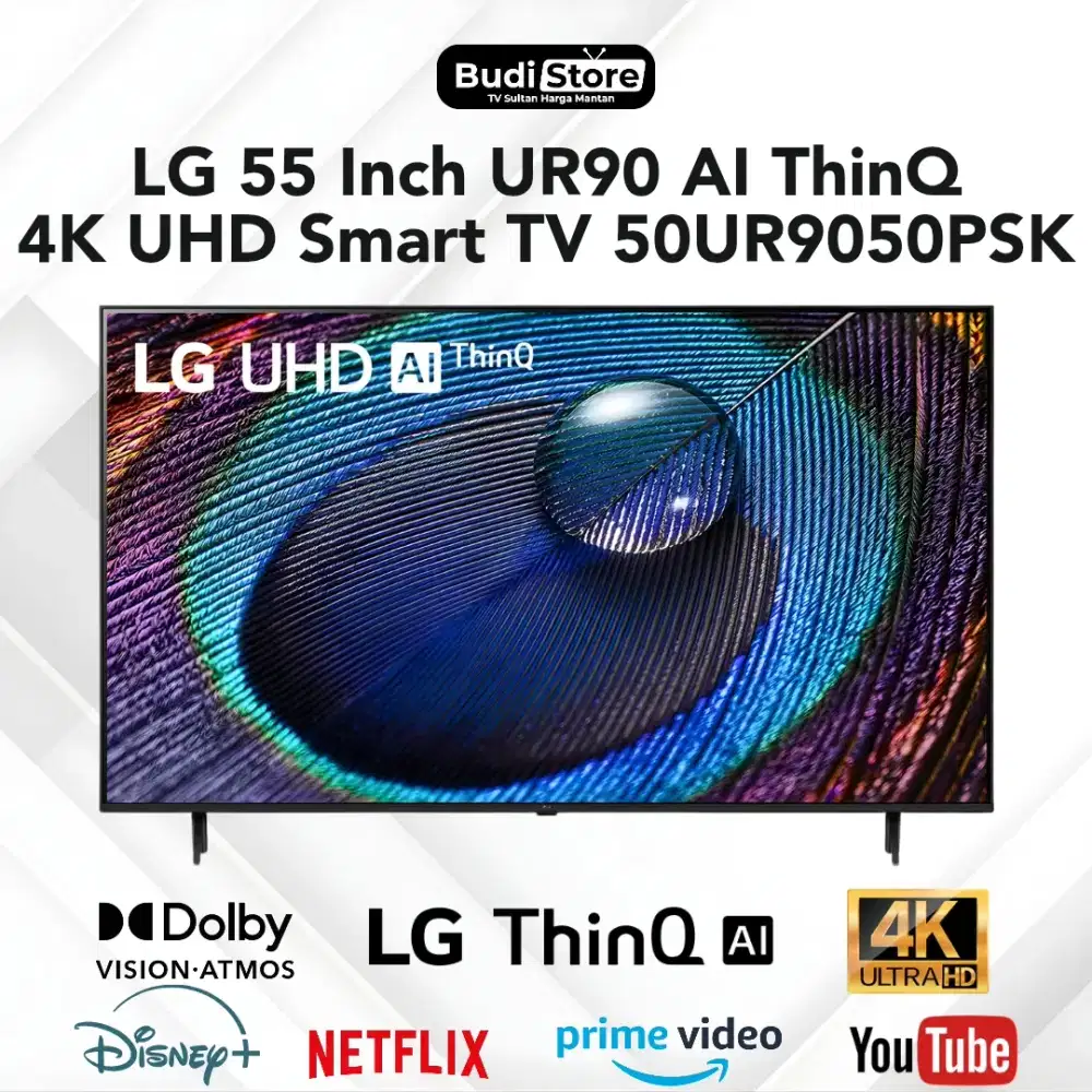 LG 55 Inch UR90 UHD 4K Smart TV AI ThinQ 55UR9050PSK