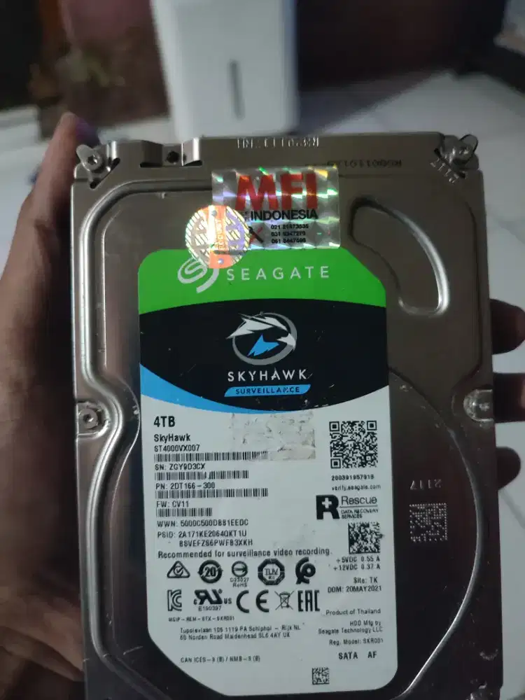 Hardisk Eksternal Seagate SKYHAWK 4TB
