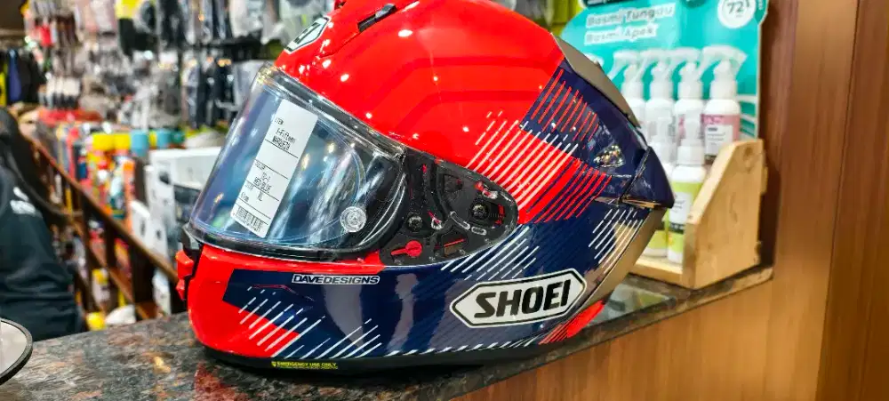 Shoei X15 Marquez belum pernah pake