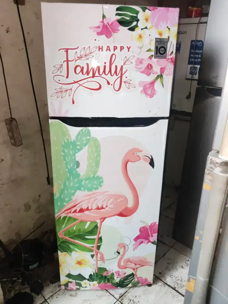 Kulkas LG 2 pintu normal dingin beku siap pakai